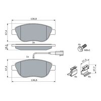 Genuine Bosch Front Brake Pads BP338
