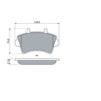 Genuine Bosch Front Brake Pads BP343