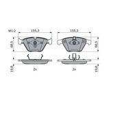 Bosch Front Pads 34116761283