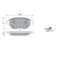 Genuine Bosch Front Brake Pads BP375