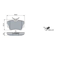 Genuine Bosch Rear Brake Pads BP378