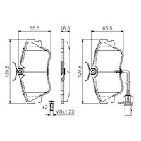 Genuine Bosch Front Brake Pads BP388