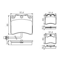 Genuine Bosch Front Brake Pads BP389