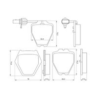 Genuine Bosch Front Brake Pads BP403