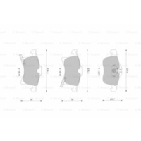Genuine Bosch Brake Pad Set BP420 