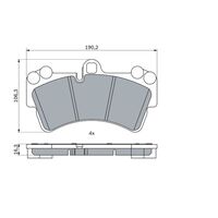Genuine Bosch Front Brake Pads BP448