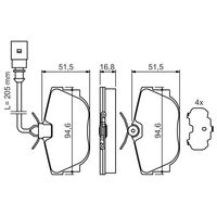 Genuine Bosch Rear Brake Pads BP457