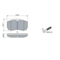 Genuine Bosch Rear Brake Pads BP459