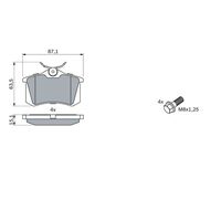 Genuine Bosch Rear Brake Pads BP460