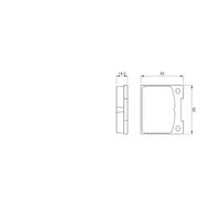Genuine Bosch Rear Brake Pads BP501