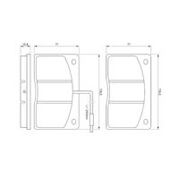 Genuine Bosch Front Brake Pads BP502