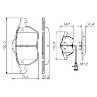 Genuine Bosch Front Brake Pads BP507