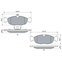 Genuine Bosch Front Brake Pads BP508