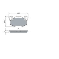 Genuine Bosch Rear Brake Pads BP539