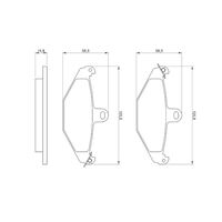 Genuine Bosch Rear Brake Pads BP597