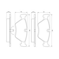 Genuine Bosch Front Brake Pads BP606