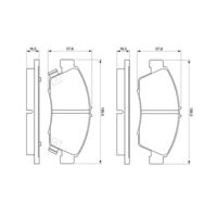 Genuine Bosch Front Brake Pads BP609