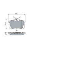 Genuine Bosch Rear Brake Pads BP689
