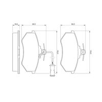 Genuine Bosch Front Brake Pads BP690