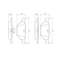Genuine Bosch Rear Brake Pads 0986469960