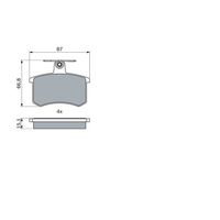 Genuine Bosch Rear Brake Pads BP783