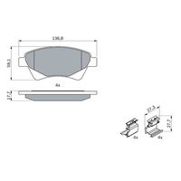 Genuine Bosch Front Brake Pads BP926