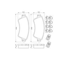Genuine Bosch Front Brake Pads BP942