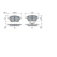 Genuine Bosch Front Brake Pads BP963