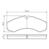 Genuine Bosch Front Brake Pads BP972