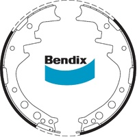 Bendix BS1405 brake shoe set