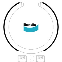 Bendix-AU rear brake shoes BS3215 