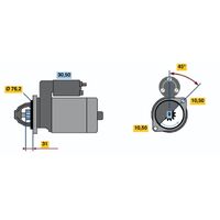 Genuine Bosch Starter Motor BX107024