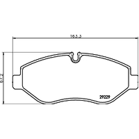 Hella Pagid Brake Pad Set C6023