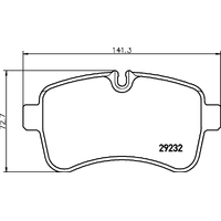 Hella Pagid Brake Pad Set C6029