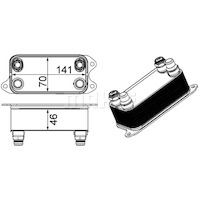 Mahle Trans Oil Cooler CLC227000P