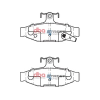 DBA Rear Brake Pads Set DB1106SS