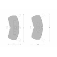 Genuine Bosch Front Brake Pads DB1108BL