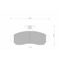 Genuine Bosch Front Brake Pads DB1203BL