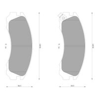 Genuine Bosch Front Brake Pads DB1223BL