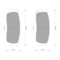 Genuine Bosch Rear Brake Pads DB1231BL