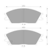 Genuine Bosch Front Brake Pads DB1252BL