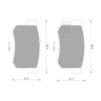 Genuine Bosch Rear Brake Pads DB1265BL