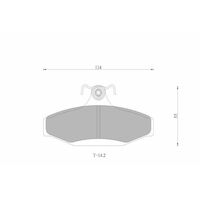Genuine Bosch Rear Brake Pads DB1376BL