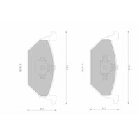 Genuine Bosch Front Brake Pads DB1387BL