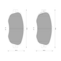 Genuine Bosch Front Brake Pads DB1395BL