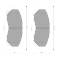 Genuine Bosch Front Brake Pads DB1441BL