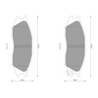 Genuine Bosch Front Brake Pads DB1454BL