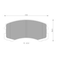 Genuine Bosch Front Brake Pads DB1455BL