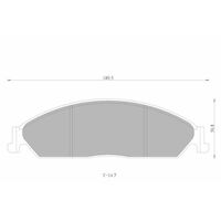 Genuine Bosch Front Brake Pads DB1473BL