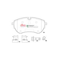 DBA Front Brake Pads Set DB15001SP